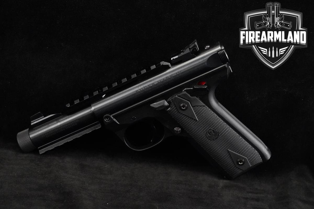 Ruger Mark IV 22/45 Mark-4 Mk4 Tactical 22LR 4.4 Blued +2 MAGS & OG CASE