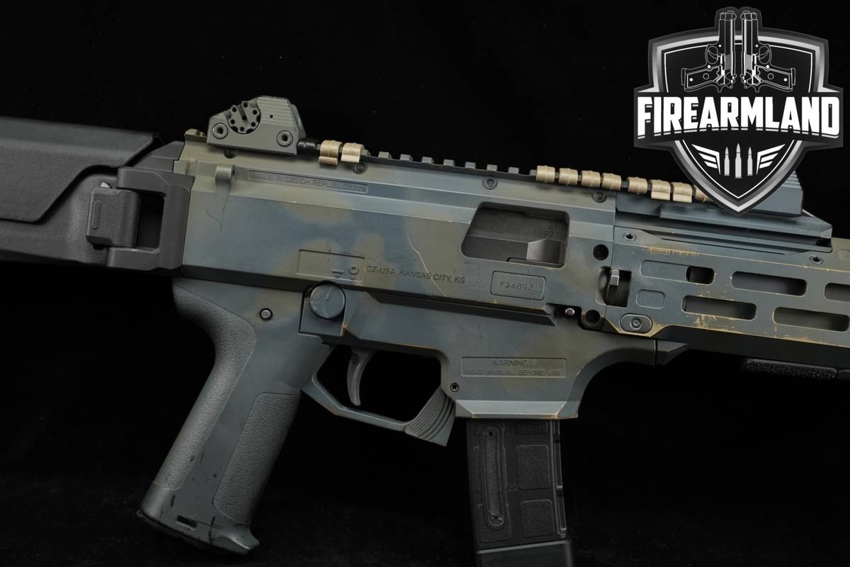 SBR CZ Scorpion EVO 3 S1 SBR 9mm 7.72" Zhukov-S Folder Camo +2 MAGS