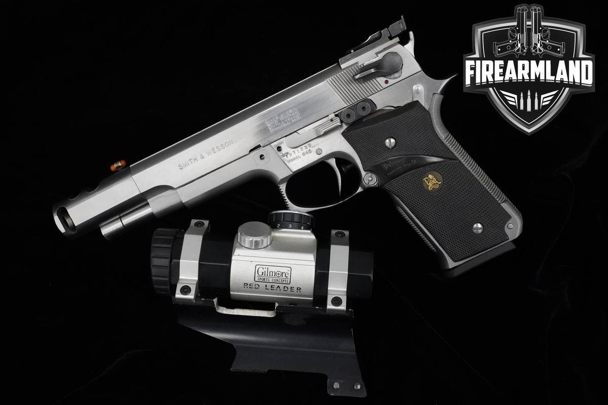 CUSTOM 1988 Smith & Wesson (S&W) Model 645 45 ACP 5" Stainless S&W 645