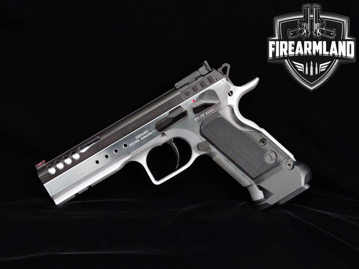 Tanfoglio Defiant Limited Master 9mm 4.75 Two-Tone Chrome +2 MAGS & OG CASE