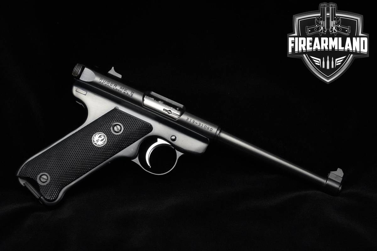 1992 Ruger Mark II 22LR Blued Ruger-Mark II MKII Mark 2 +2 MAGS & ORIG CASE