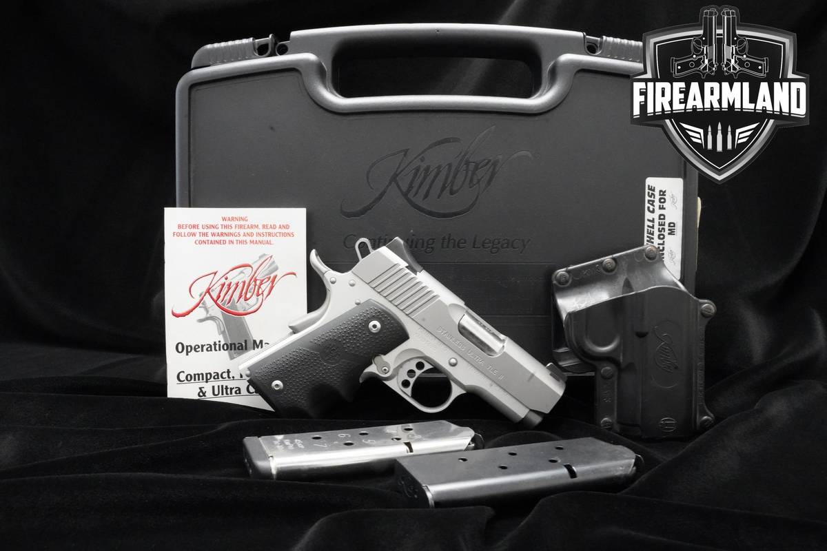 Kimber Stainless Ultra TLE II 45 ACP 1911 3" Kimber 1911 2 2MAGS