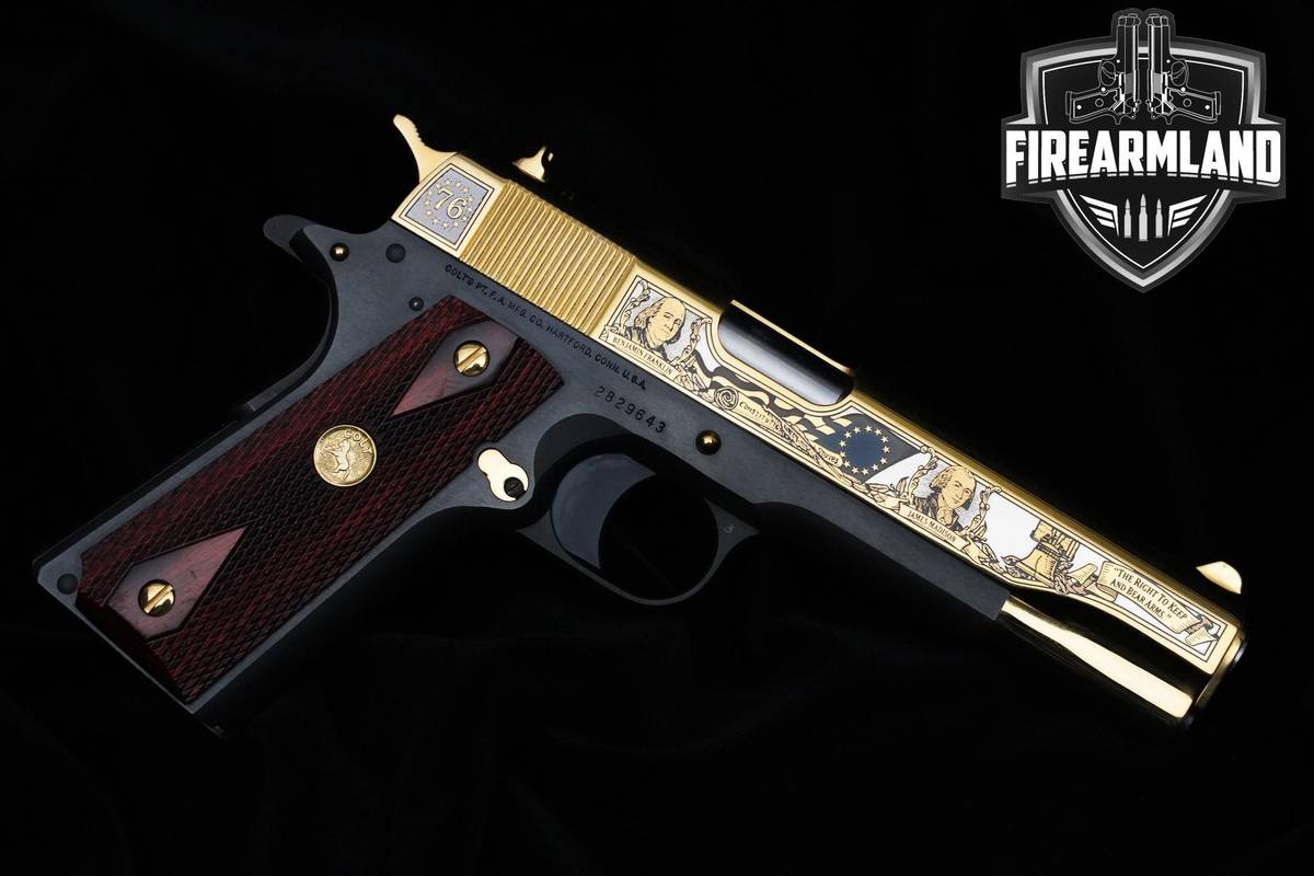 ENGRAVED Colt 1911 Founding Fathers Second Amendment Tribute COLLECTOR #188