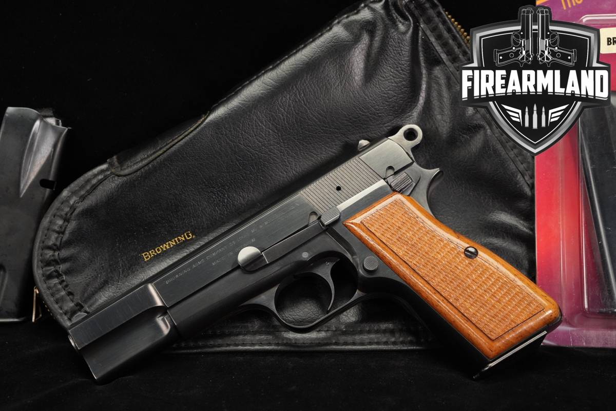 1969 FN Hi-Power C-Series 9mm 4.6" Polished Blue HiPower +5 MAGS