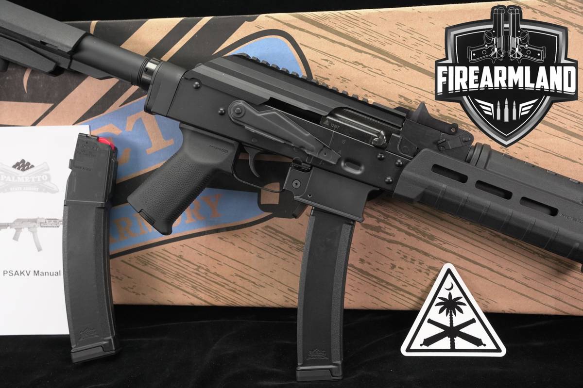Palmetto State Armory PSA AK-V MOE SBA3 9mm 9.5" +2 MAGS & ORIG BOX