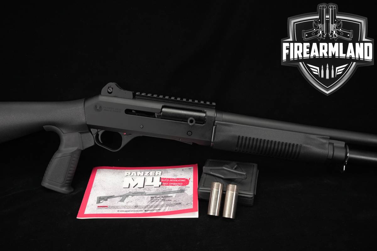LIKE-NEW Panzer Arms USA M4 12-Gauge Optics-Ready 18.5" M 4 3 + CHOKES