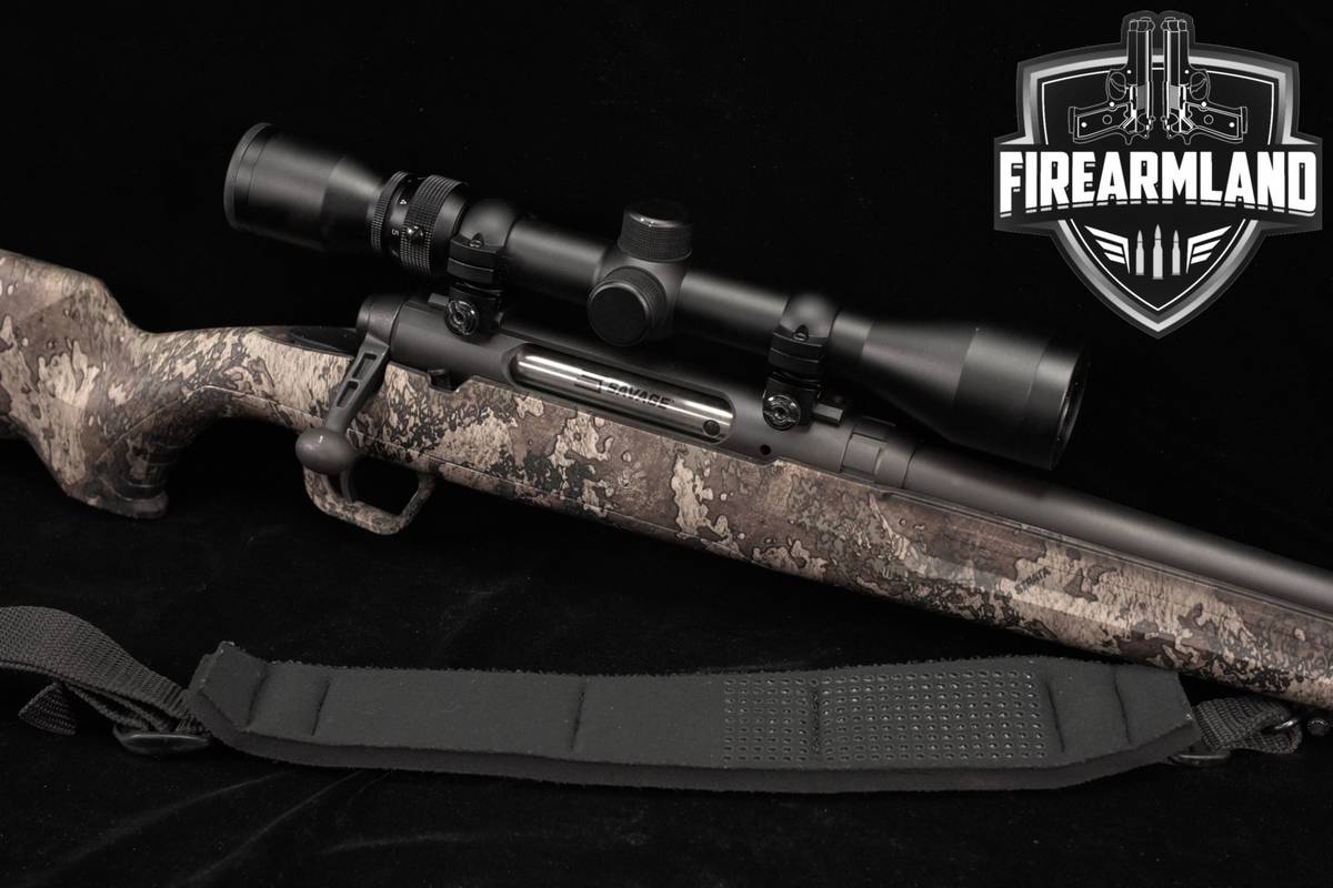 Savage Arms Axis 270 Win 22" Black & Strata Camo +WEAVER SCOPE