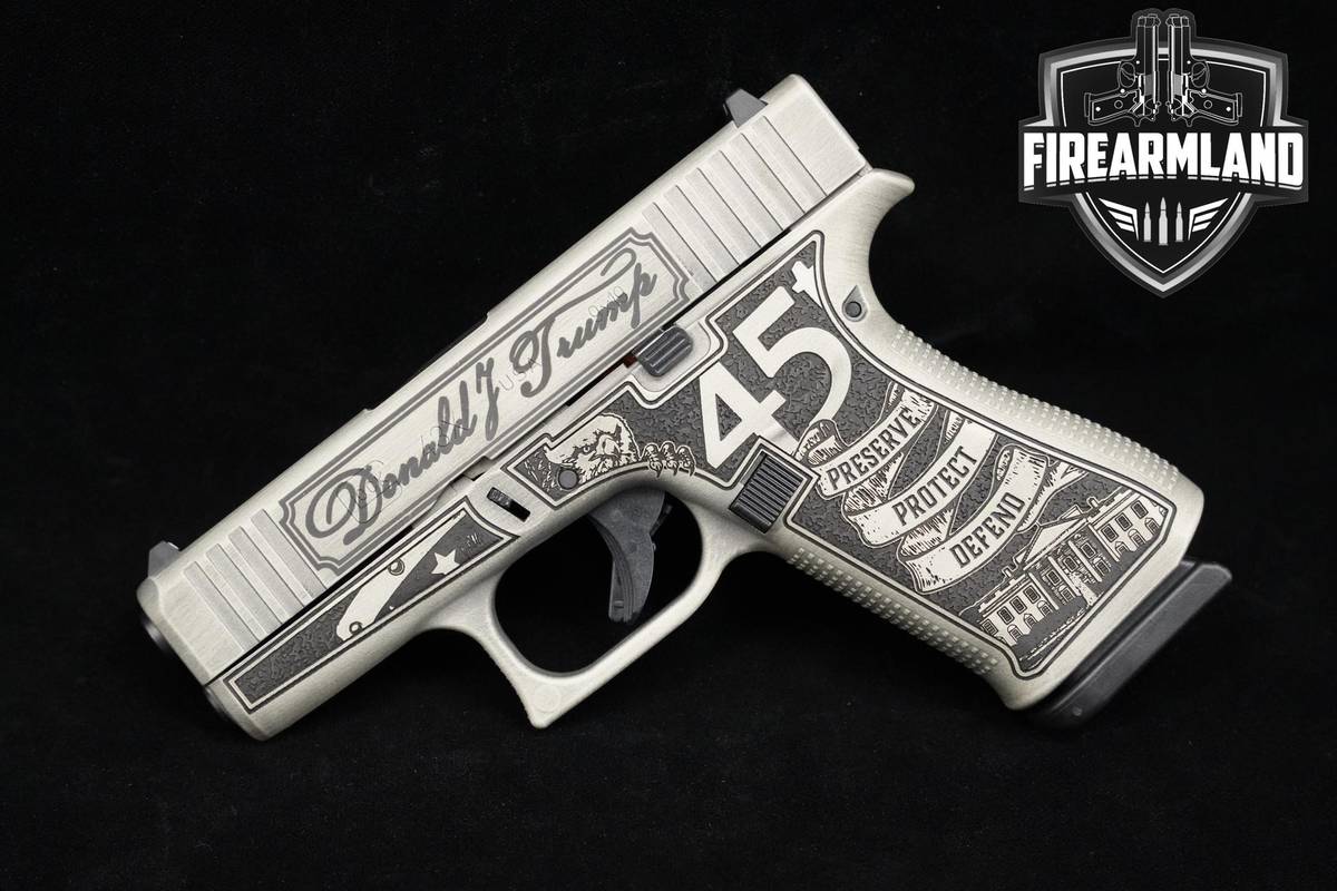 LIKE-NEW Glock 43X Trump Edition 9mm 3.4" Gray Glock-43X G43X G43-X +2 MAGS