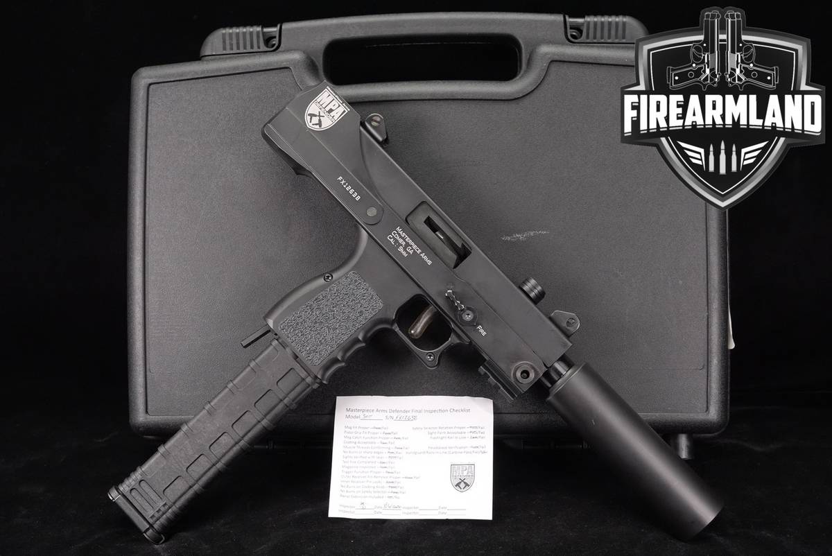 MasterPiece Arms MPA30T Defender 9mm MPA-30T FAUX SUPPRESSOR +ORIG CASE