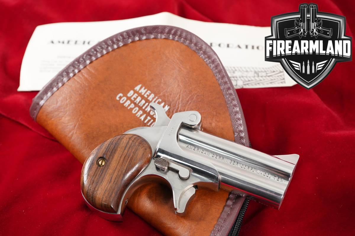 American Derringer Model 1 223 Rem 3" Polished Stainless M1 +CASE