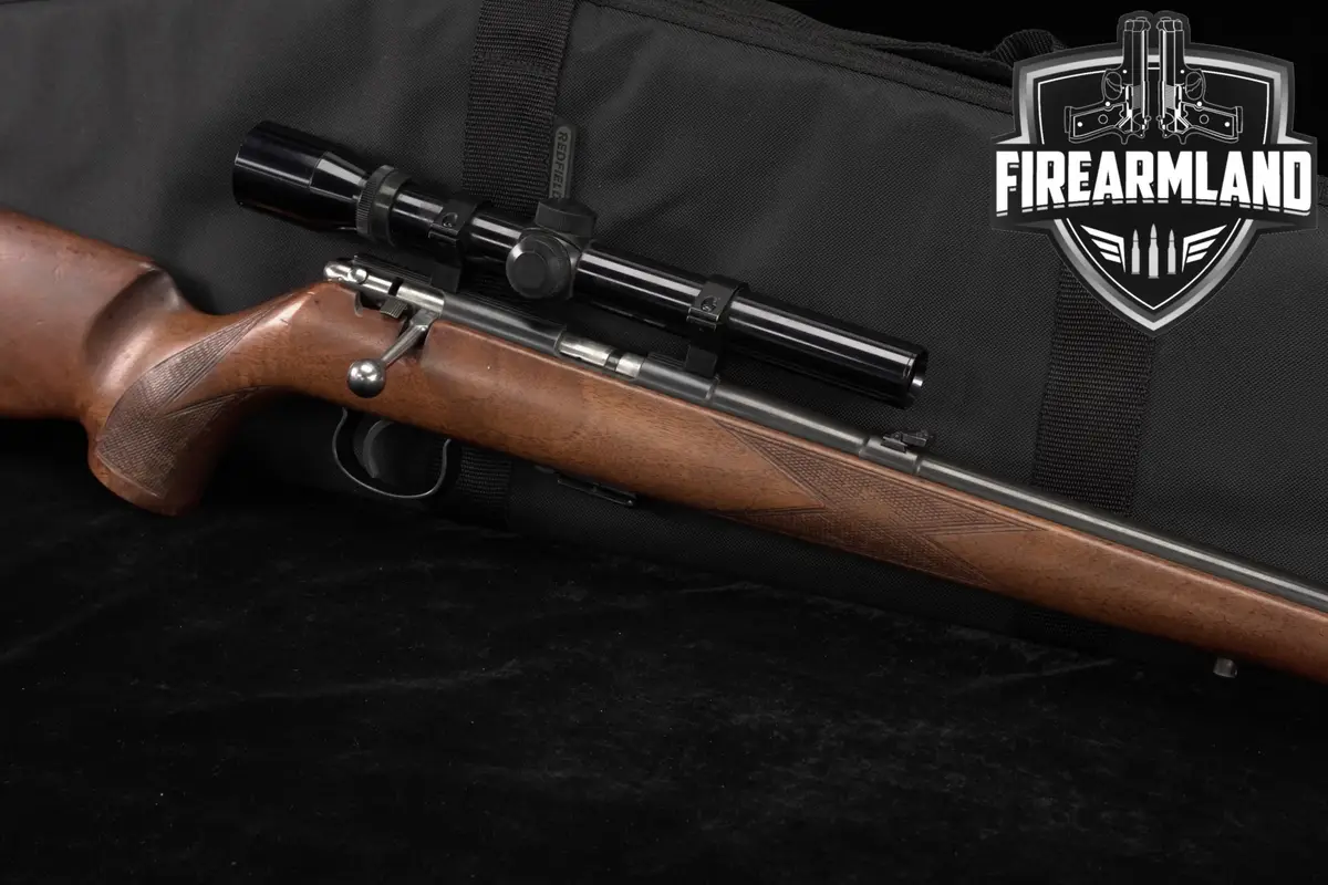 Savage-Anschutz Model 164 Sporter 22LR M164 +CASE, BUSHNELL SCOPE