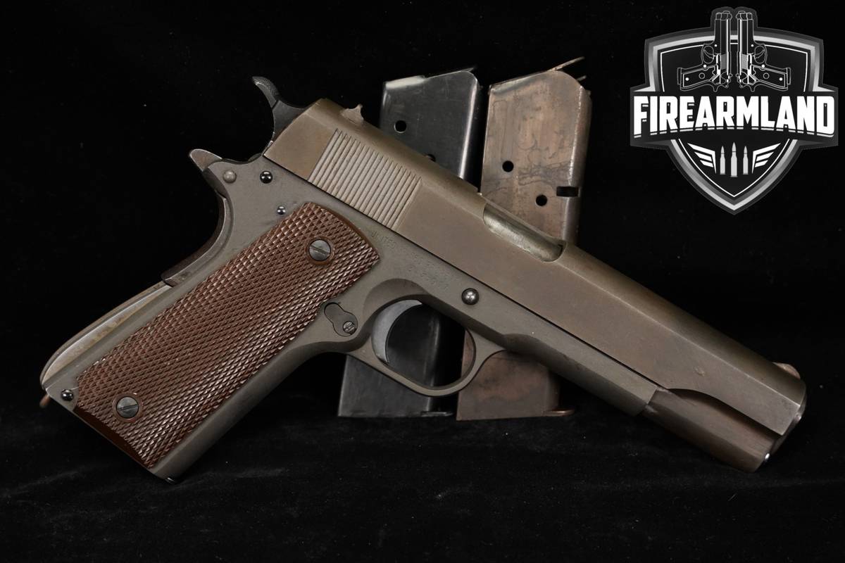 WWII 1945 Remington Rand M1911A1 45 ACP 1911 A1 Parkerized Gray +3 MAGS
