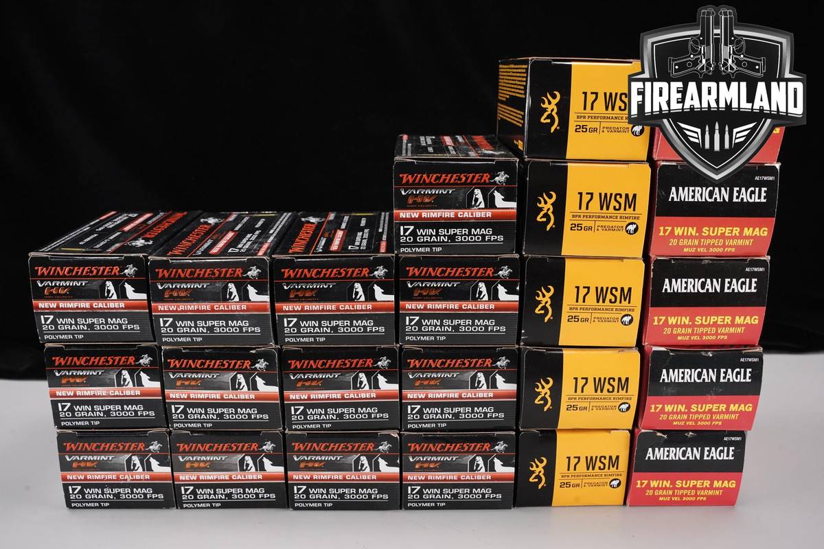 1150 RDS! 17 WSM Ammo