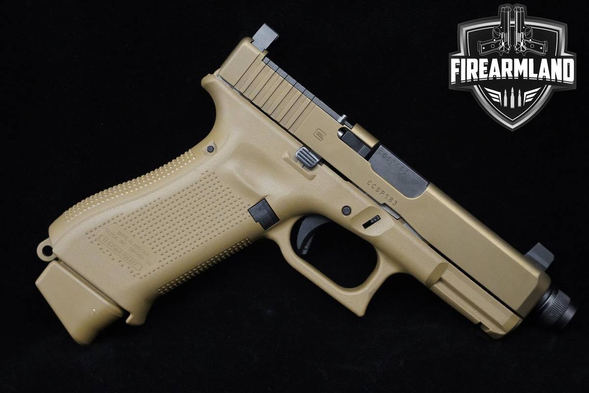 Glock 19X 9mm Coyote Tan Glock-19X MOS G19-X G19X MOS +7 MAGS & ORIG CASE