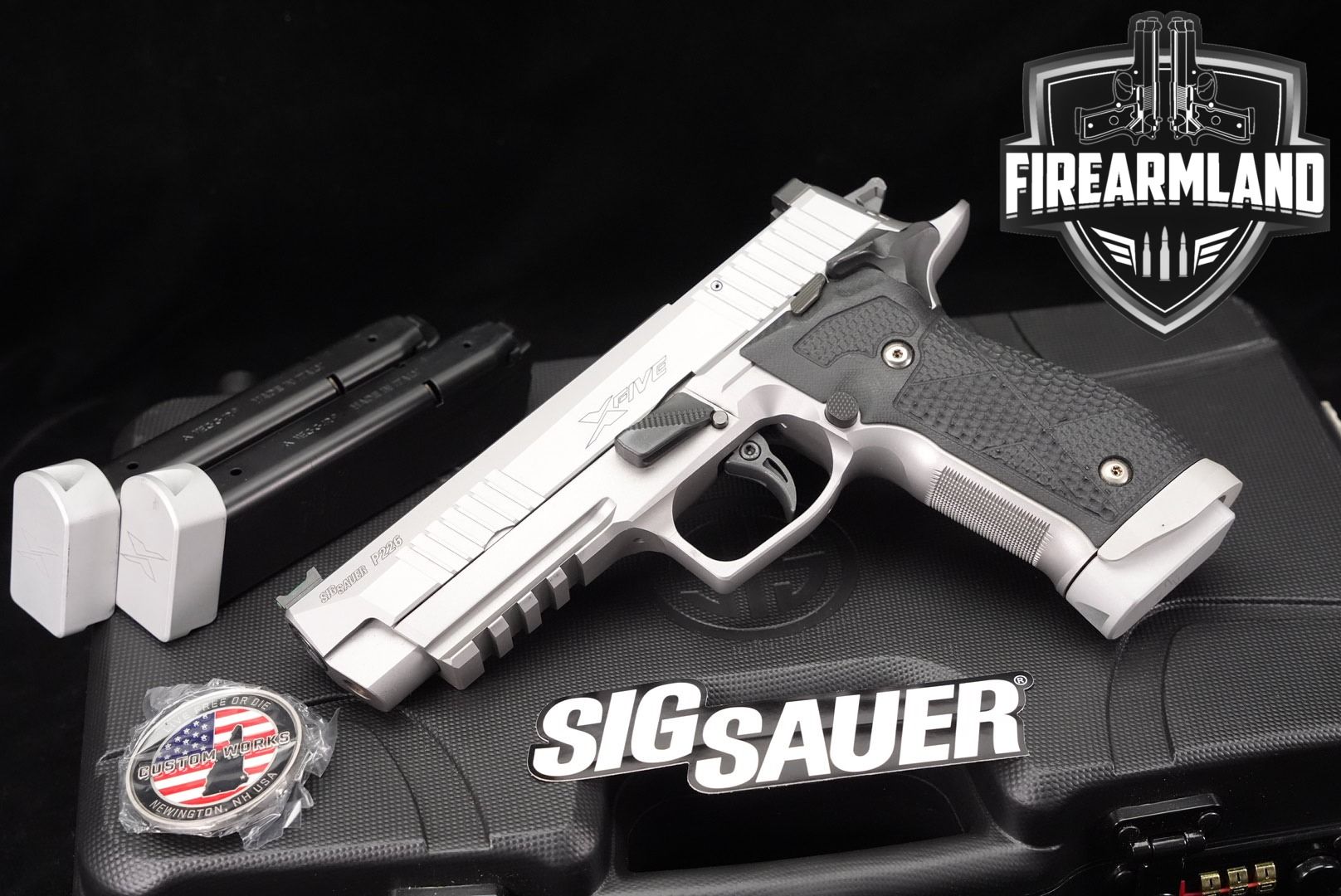 Sig Sauer P226 X-Five Custom Works Stainless 9mm +3 Mags | Sold