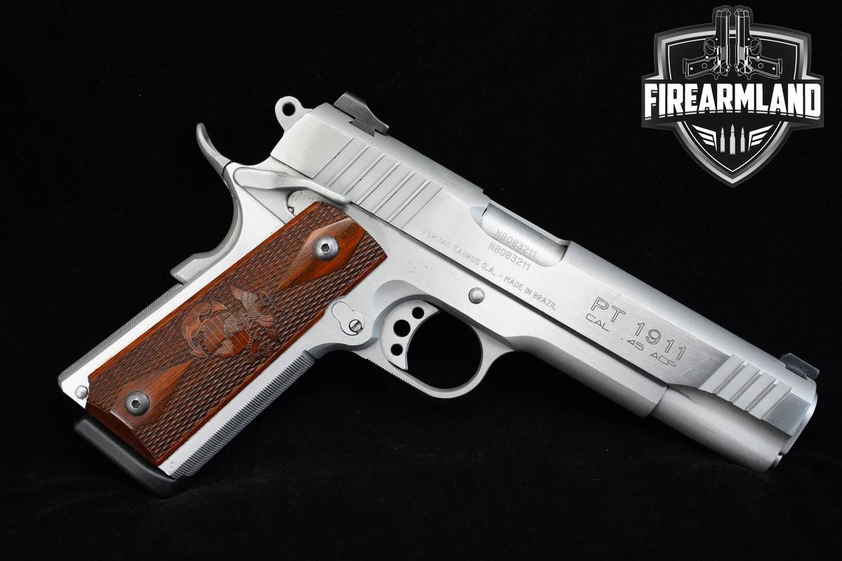 Taurus PT 1911 Stainless 45 ACP 1911-Stainless Steel Taurus-PT PT1911