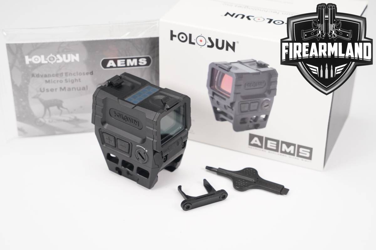 Holosun AEMS 2 MOA Dot & 65 Circle Red Sight Advanced Enclosed Micro +BOX