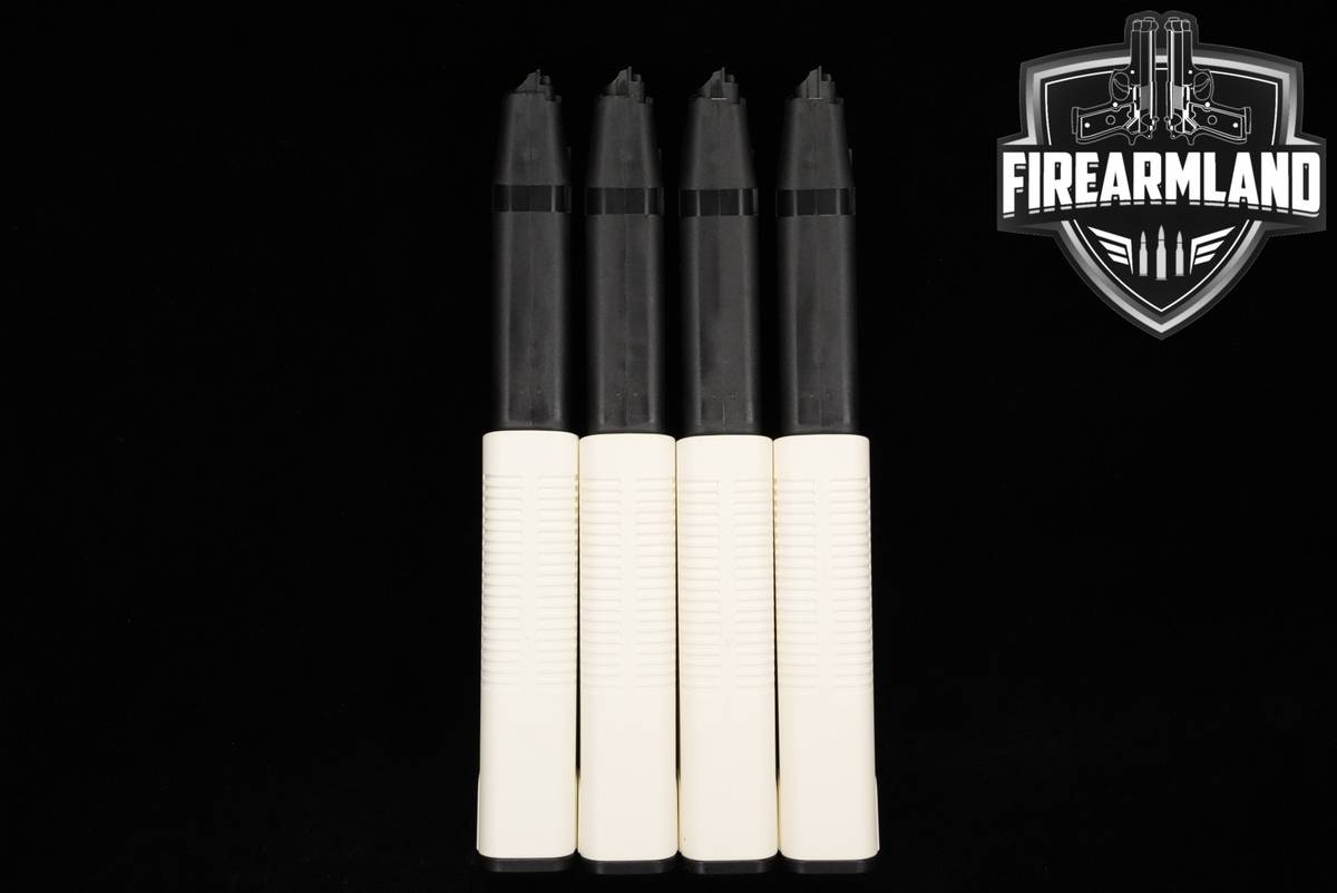 FOUR (4) KRISS Vector White 30 Round Magazines .45 ACP Mags