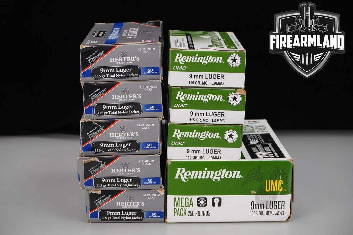 650 RDS! 9mm Ammo 9-mm