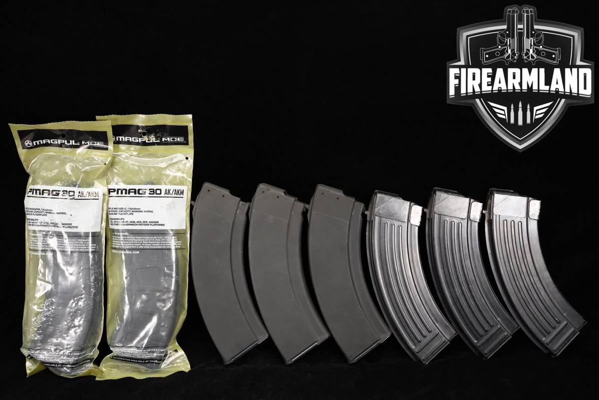 EIGHT (8) AK-47 30 Round Magazines 7.62x39 AK47 Mags