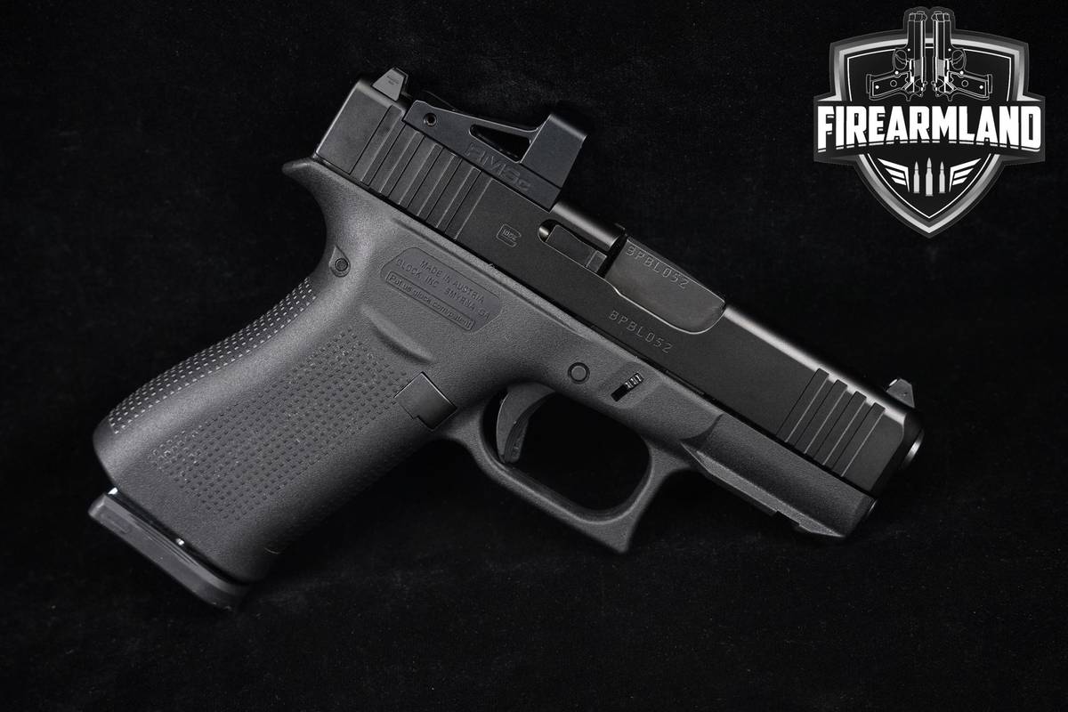 Glock 43X Slimline MOS 9mm G43X +2 MAGS, OG CASE & RMSc Micro Red Dot