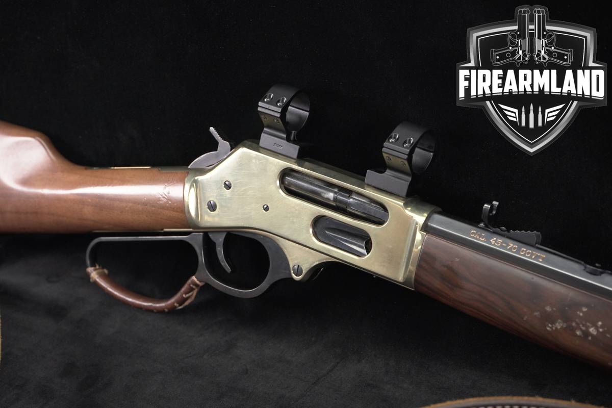 Henry H010BG Brass Lever Action 45-70 Side Gate 22 H010-BG OCTAGON BARREL