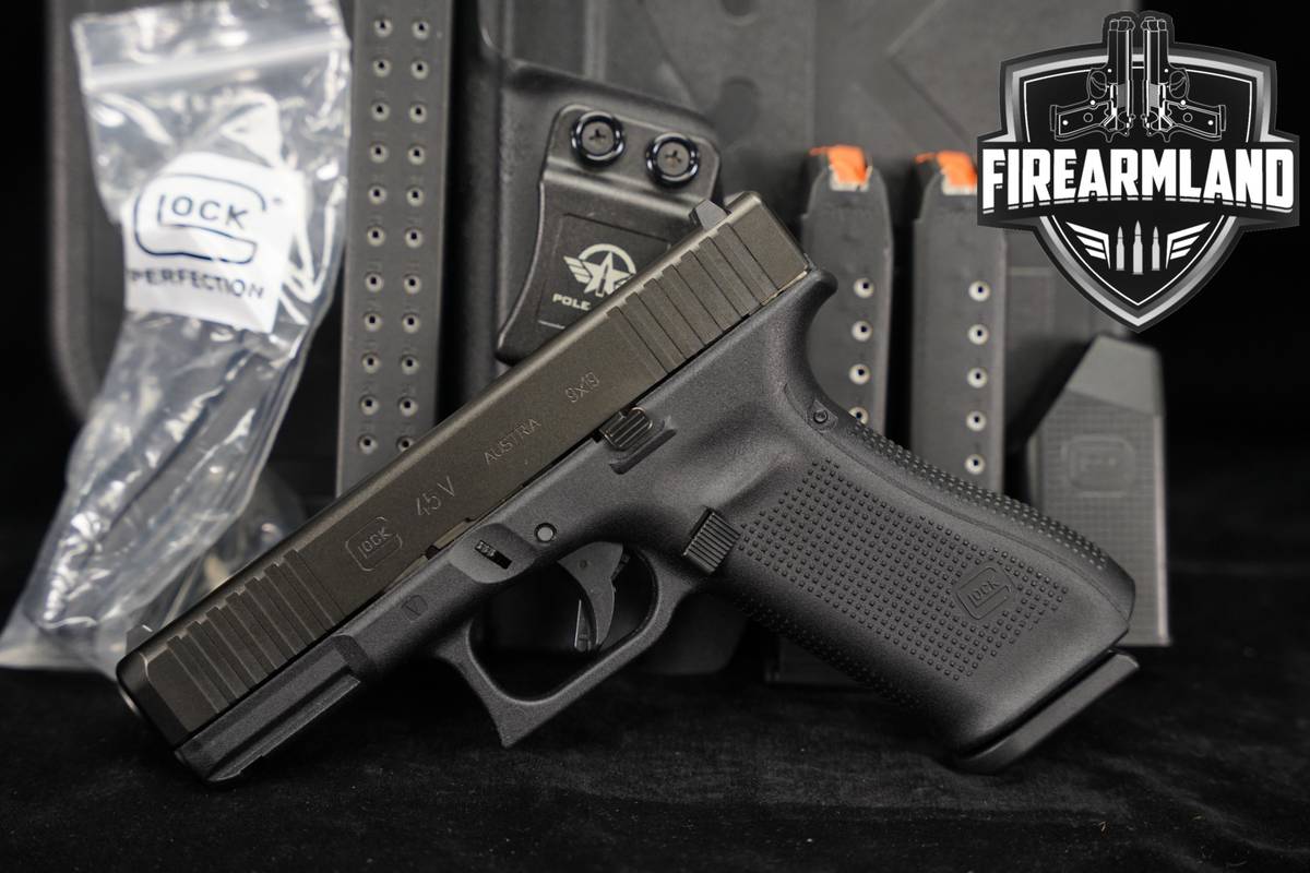 Glock 45 G45 V-Series 9mm 4.02" +4 MAGS, ORIG CASE & HOLSTER