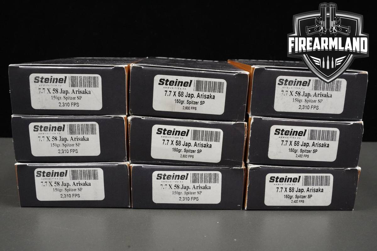 7.7x58 Japanese Ammo 7.7x58-Japanese Ammunition 180 ROUNDS