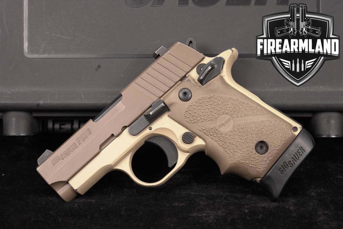 Sig Sauer P238 Desert 380 ACP 2.7" Two-Tone Tan P-238 +ORIG CASE