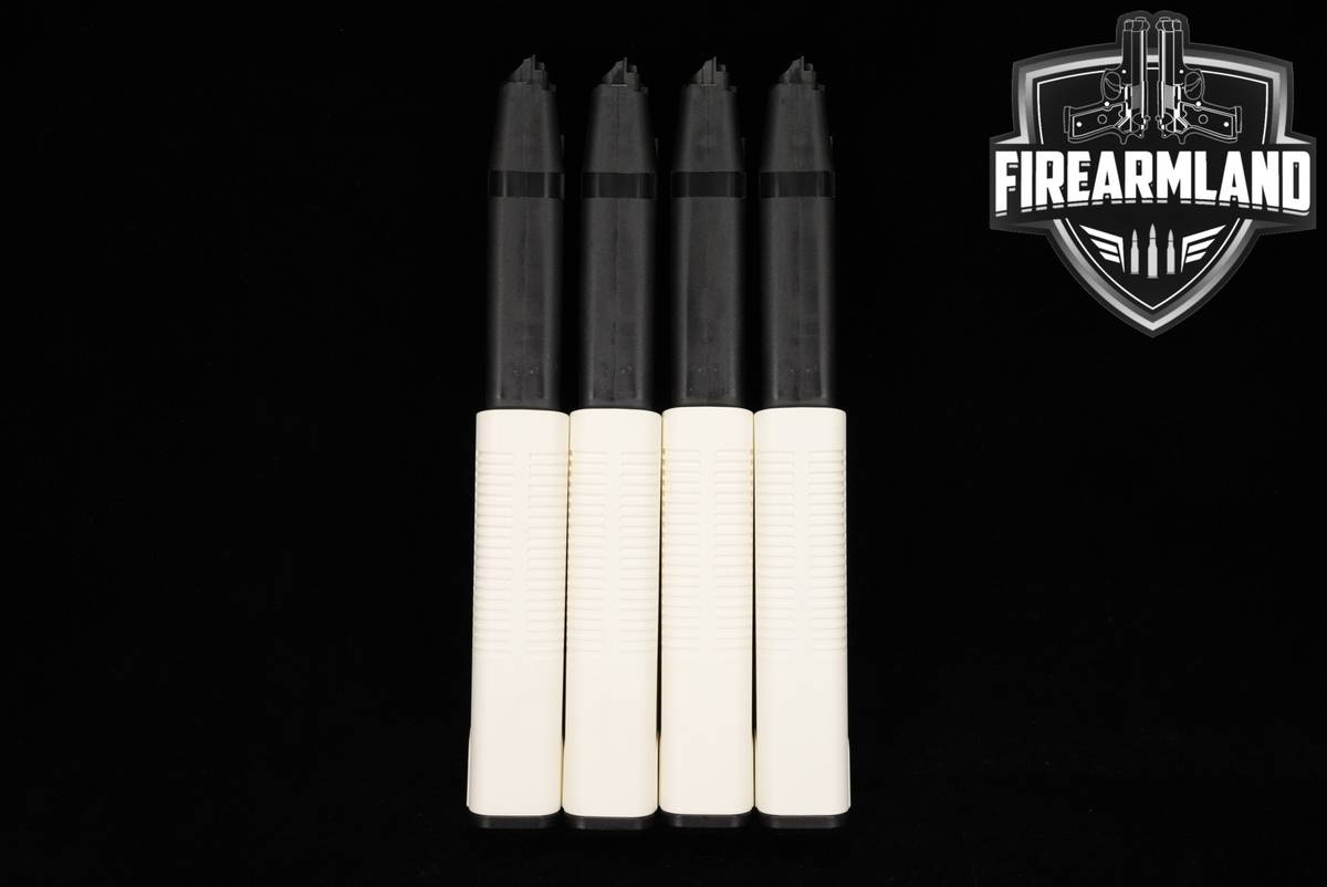 FOUR (4) KRISS Vector White 30-Round Magazines .45 ACP Mags