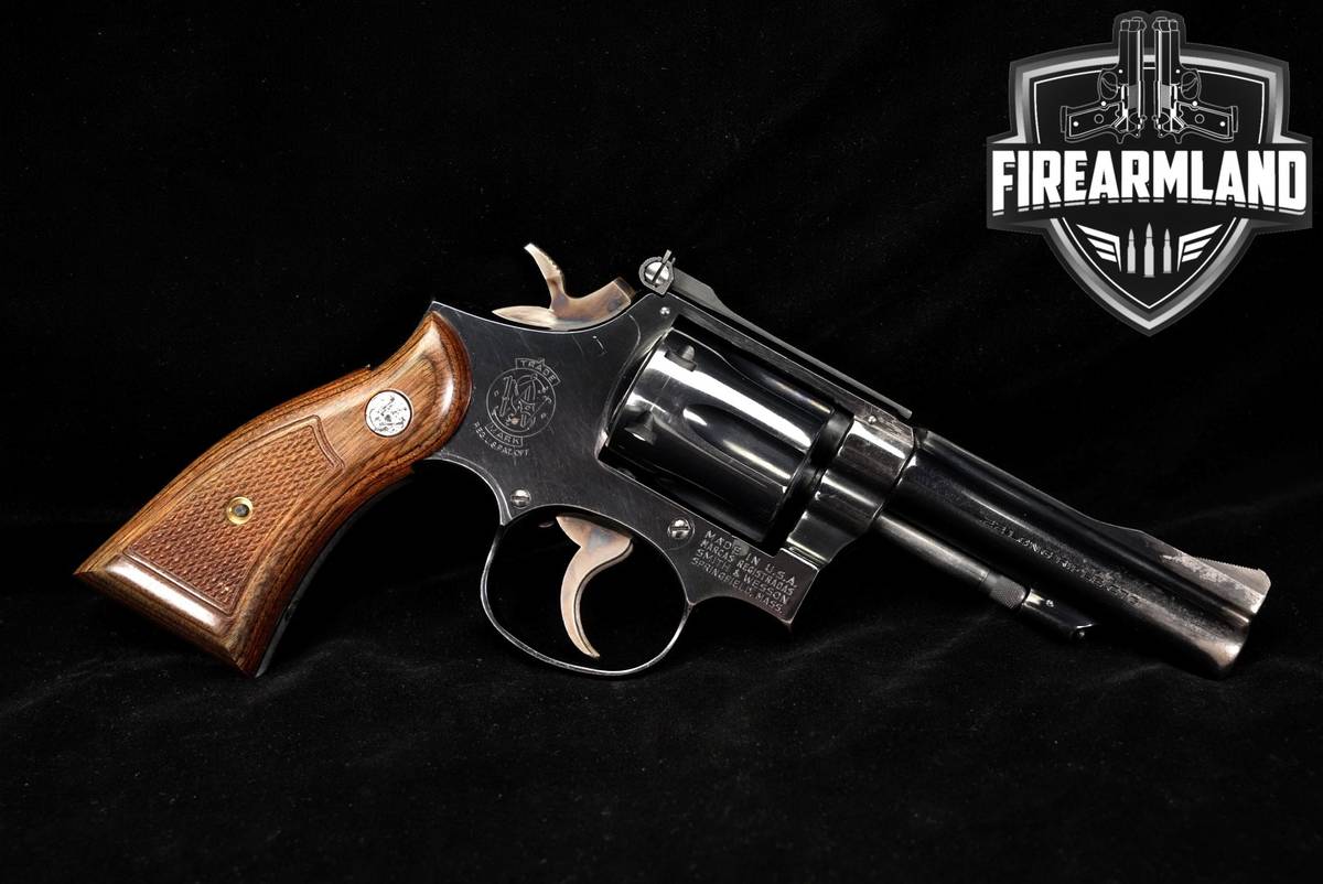 1973 Smith & Wesson Model 18-3 Combat Masterpiece S&W 22LR 4" Blued DA/SA