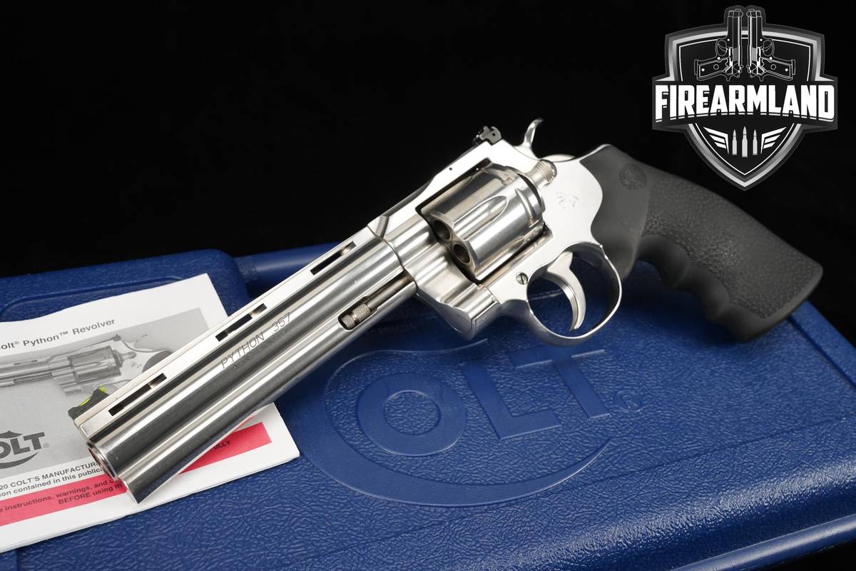 2020-Series Colt Python SP6WTS 357 Magnum 6" Stainless +ORIG CASE