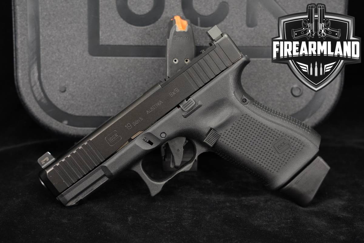 Glock 19 Gen5 MOS G19 Gen 5 9mm 4" DPP PLATE +2 MAGS & ORIG CASE