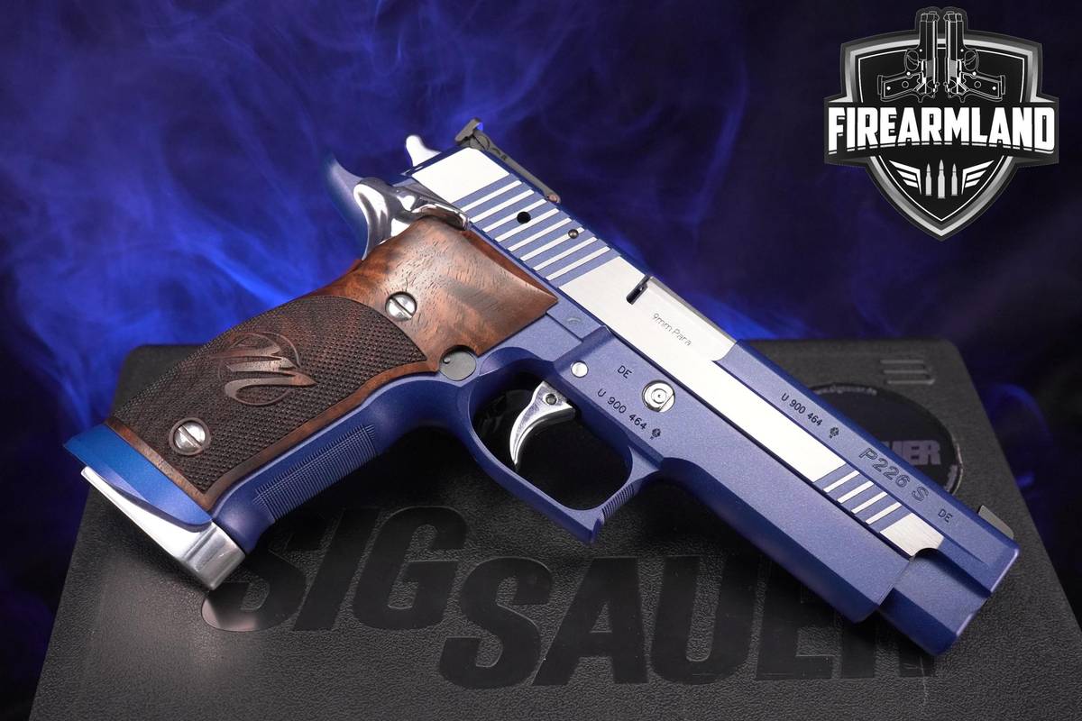 Sig Sauer P226 S X-FIVE Blue Moon German Mastershop 9mm 5" +2 MAGS, CASE
