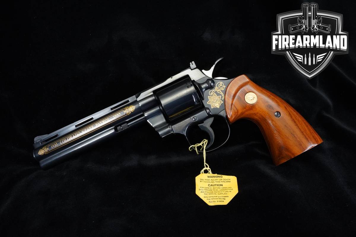 RARE 1983 Colt Python Colorado State Patrol Commemorative 1 of 235 ENGRAVED