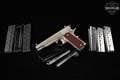 Tisas 1911 A1 Stakeout Dual-Barrel 9mm/.38 Super; Series 70 9mm Luger / .38 Super Electroless Nickel in Very Good Condition Image 2