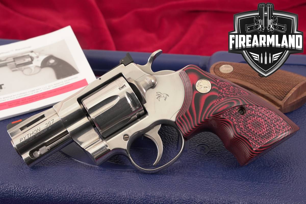 Colt Python 2020 Series 357 Magnum 2.5" Snub-Nose +ORIG CASE, OG GRIPS