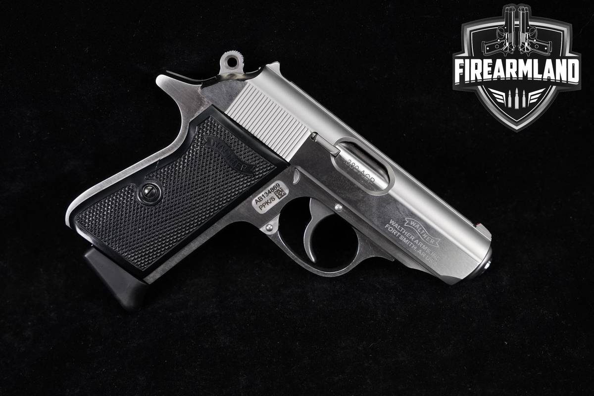JAMES BOND! Walther PPK/S 380-ACP 3.3" Silver +2 MAGS, ORIG CASE & HOLSTER