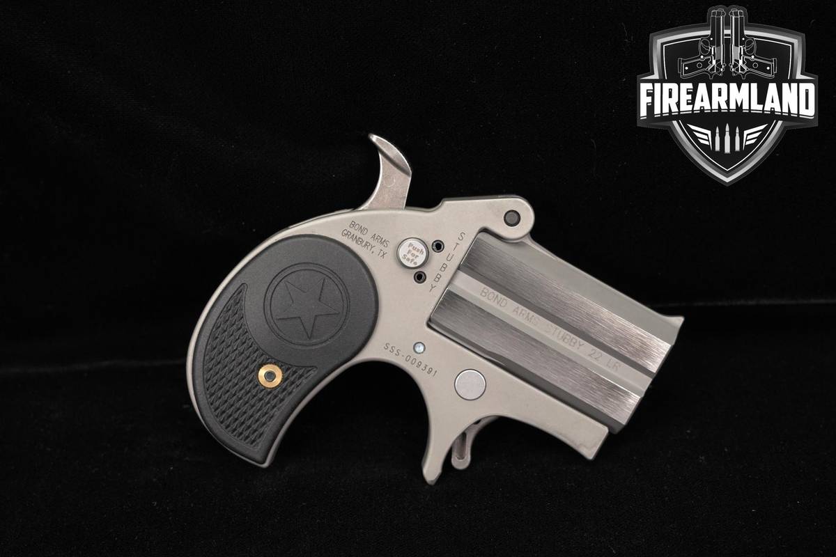 DERRINGER Bond Arms Stubby Rough Series 22LR 2.2" Stainless +ORIG BOX
