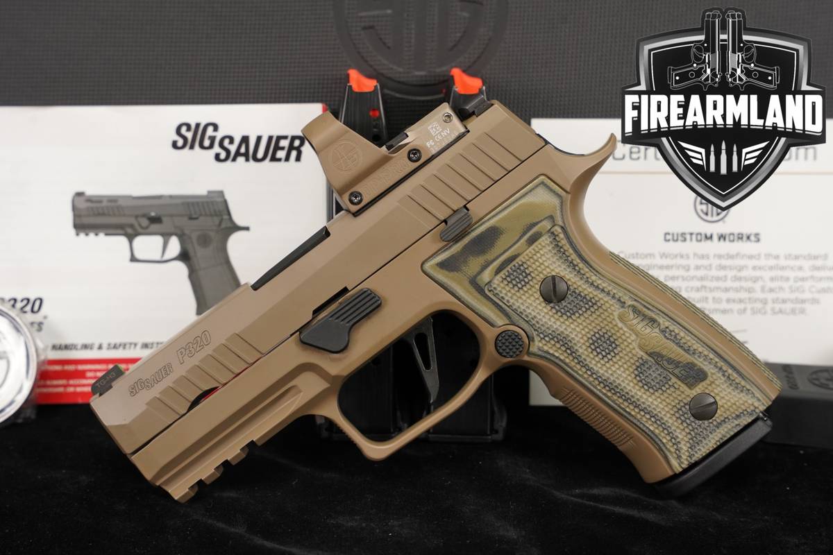 LIMITED Sig Sauer P320 AXG Scorpion, Custom Works 9mm +3 MAGS, ORIG CASE