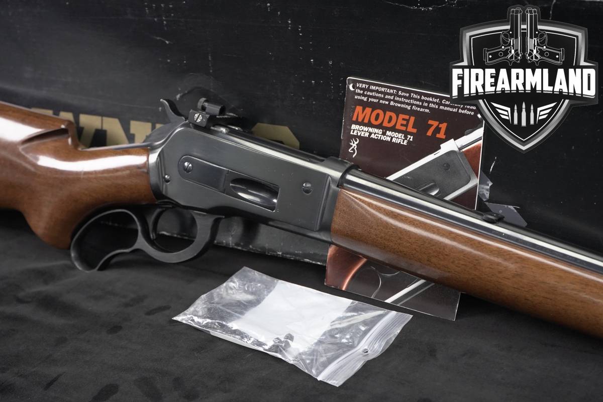 1987 Browning Model 71 Grade I Carbine 348 Win 20" Blued & Walnut