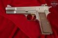 1981 FN Herstal (FNH) Hi-Power Adjustable Sights 9mm Luger Bright Nickel in Good Condition Image 2