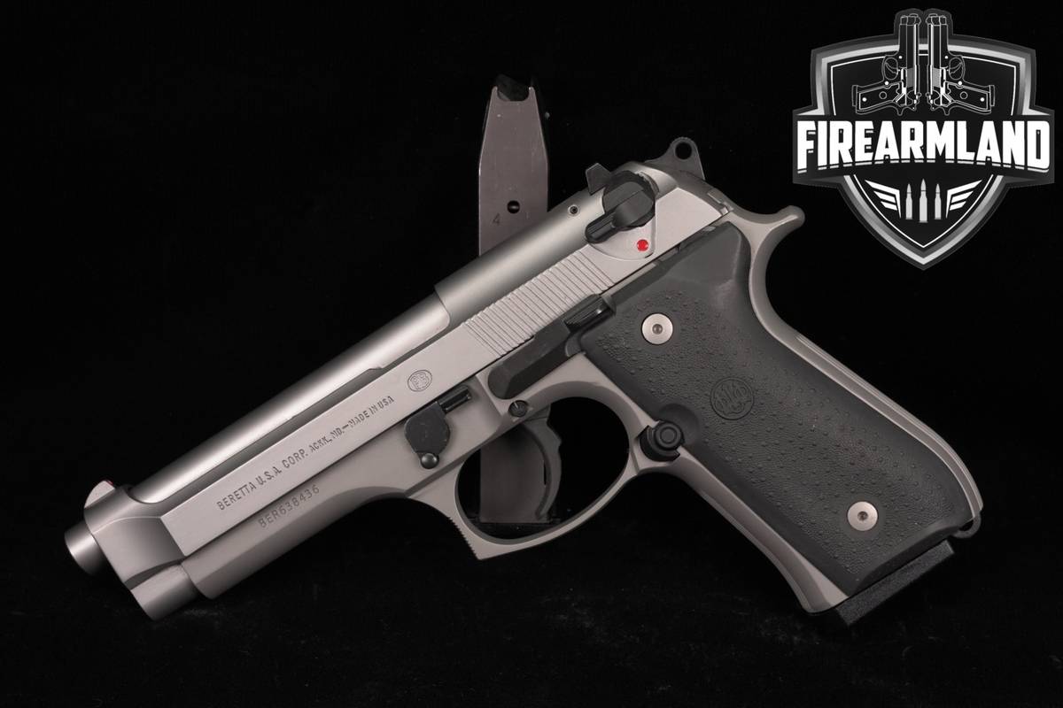 Beretta 92FS Inox 9mm 4.9" Two-Tone Stainless 92 FS +2 MAGS