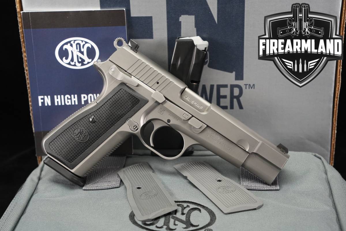 LIMITED FN High Power 9mm 4.7" Stainless Hi +2 MAGS & ORIG BOX