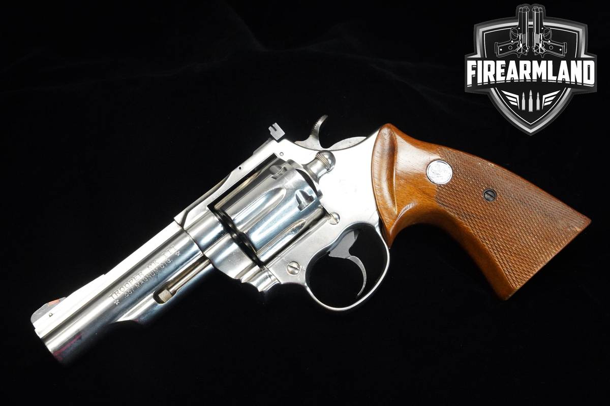 1976 Colt Trooper Mk III 357 Magnum Nickel Colt-Trooper Mk-III Mark-3 MkIII
