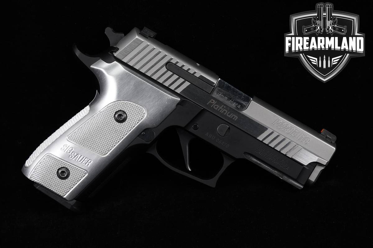 CUSTOM SHOP Sig Sauer P229 Platinum Elite 9mm 3.9" +2 MAGS & ORIG CASE