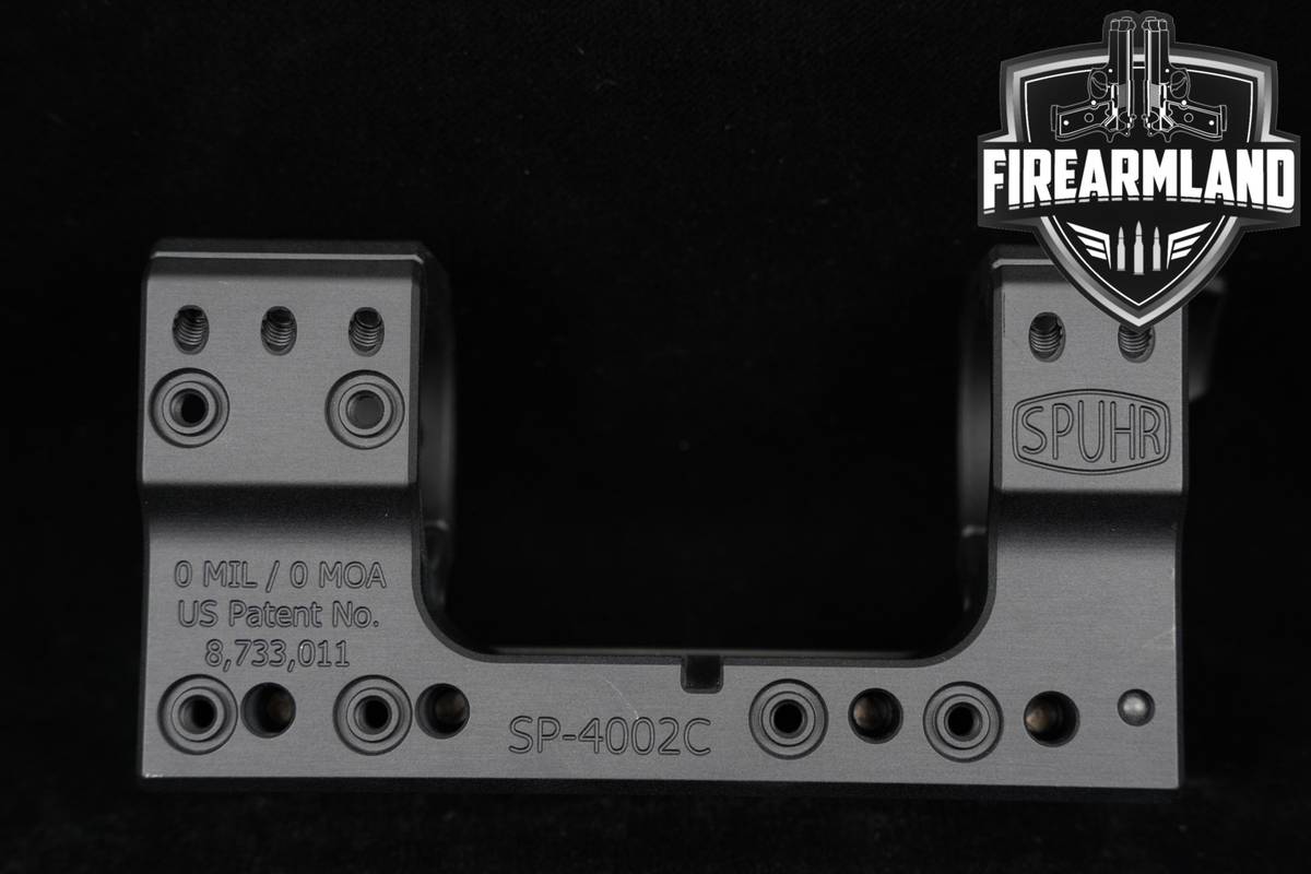 SPUHR 34MM ISMS Picatinny Mount Extended Housing 0 MOA/ 0 MIL