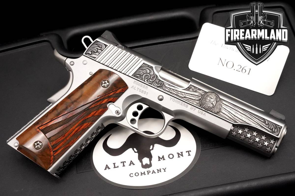 UNICORN 1 of 300 ALTAMONT American Patriot Kimber Stainless II Grade AA
