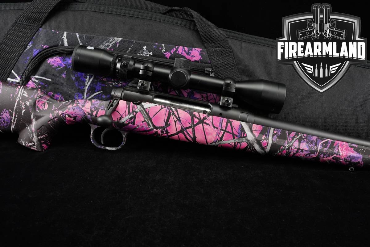 Savage Arms AXIS Compact Youth Model Muddy Girl Camo 243 Win 20" +OPTIC