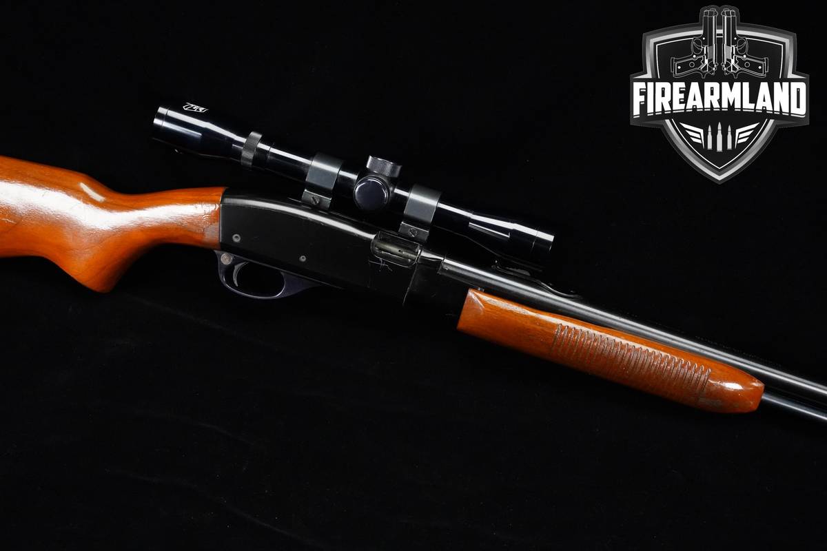 Remington Fieldmaster Model 572 22 S/L/LR 22.75" Black & Hardwood